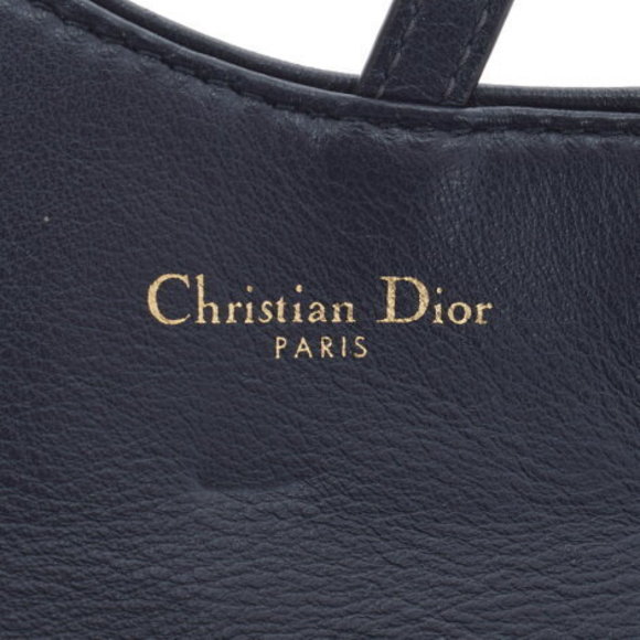 CHRISTIAN DIOR Saddle Nano Trotter Navy Blue Chain Wallet - Picture 10 of 12